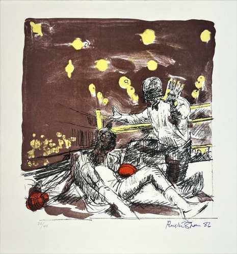 Ruskin Spear, Out for the Count, 1986