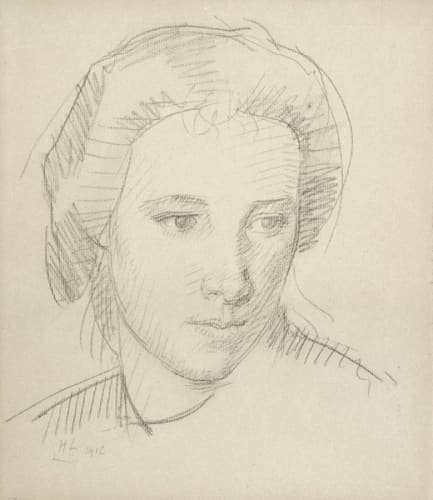 Henry Lamb, Girl's Head, 1912