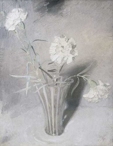 William Nicholson, White Carnations, c.1924