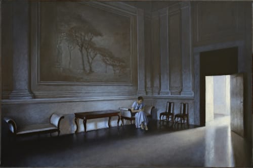 Geneviève Daël À l’ombre des grands arbres, 2019 Signed 'G.Dael' numbered '388' verso Oil on canvas 21.26 x 31.89ins (54 x 81cm)