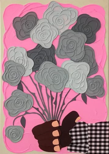 José Lerma, Rosas Grises (Pink), 2016