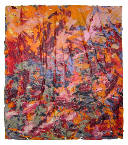 Angel Otero Everything and Nothing, 2011 Collaged oil paint skins on canvas 97 1/4 x 84 1/2 x 3 in 247 x 214.6 x 7.6 cm