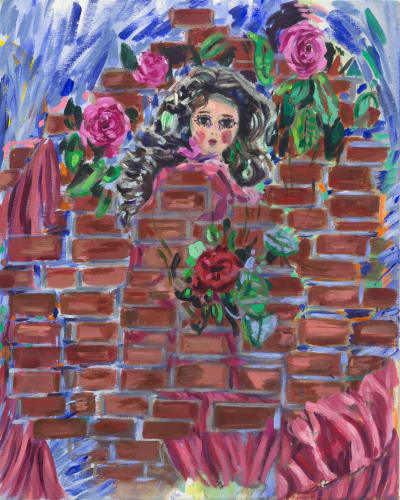 Gemma Browne Wallflowers, 2022 Acrylic on canvas 50 x 40 cm