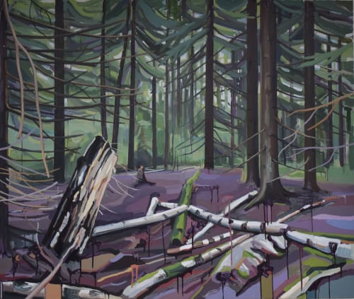 Cecilia Danell From the Bottom of the Woods, 2018 Oil and acrylic on canvas 110 X 130 cm