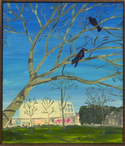 Kathy Tynan Through the trees, 2022 Oil on canvas 72 x 62 cm (framed)