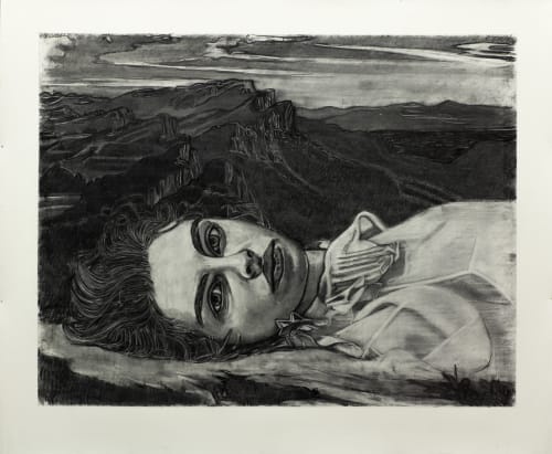 Gary Coyle Still Dreaming, 2024-2025 Charcoal on paper 152 x 182 cm