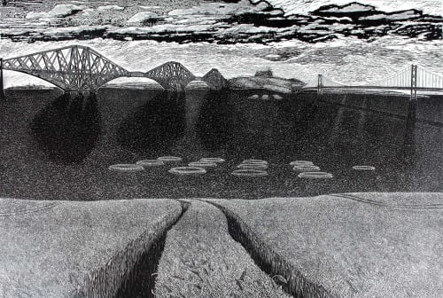 Ade Adesina Mirage, 2013 Linocut 76cm x 112cm Ed 12/30