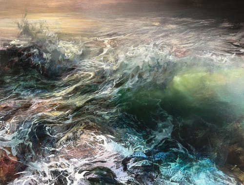 Beth Robertson Fiddes Eoropaidh, 2024 mixed media 122cm x 152cm (146cm x 174cm framed)