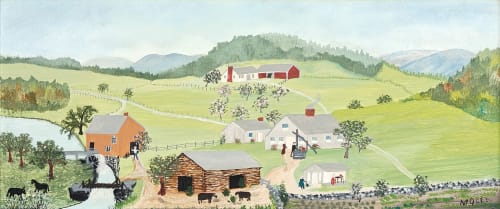 Grandma Moses, The Old Oaken Bucket, 1945
