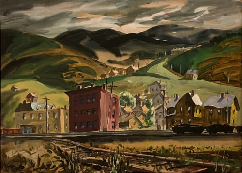Henry Gasser, End of the Tracks, Johnstown, Pennsylvania, circa 1940