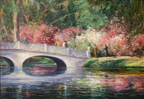 Robert Nisbet, In a Carolina Garden, Magnolia Garden, South Carolina, circa 1929