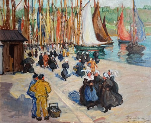 Dixie Selden, The Gossips, Concarneau, 1920