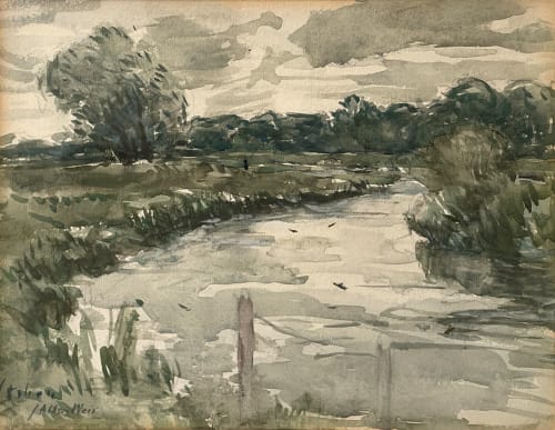 Julian Alden Weir, River Landscape