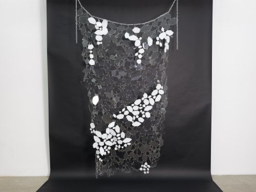 Makiko Harris Armor Robe, 2022 Acrylic plexiglass, keyrings, chain 203,2 x 121,92 cm 80 x 48 in
