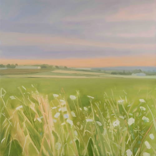 Sara MacCulloch, Hazy dusk in the fields, 2025