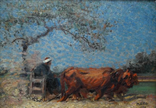 Mahmoud Said, El Norag (The Plow), circa 1920s