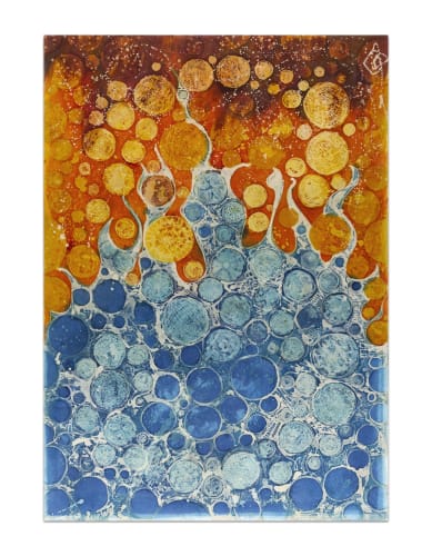 Zhivago Duncan Sumerian Sunset, 2018 Batik on canvas 200 x 140 cm