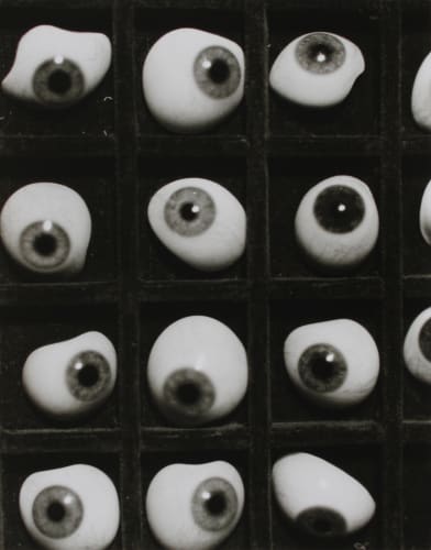Herbert Bayer Glass eye, c. 1928, Bauhaus II, Portfolio 7,, 1919-1933 Silver gelatin print, printed 1985 Paper size: 30.5 x 23.8 cm Image size: 27.2 x 21.5 cm Signed recto and stamped verso Edition 4/70