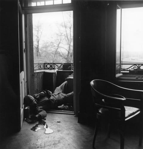 Robert Capa, American soldier killed by a German sniper. Leipzig, Germany, April 18, 1945