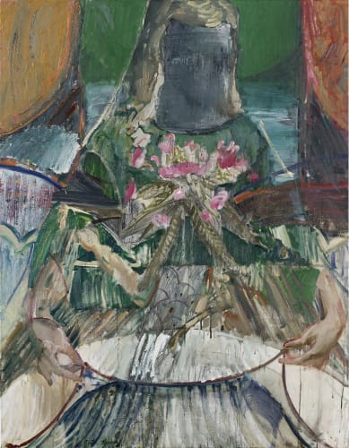 鍾江澤 《掀裙小公主》 Little Princess Lifting Skir, 2016 油彩、畫布 Oil on canvas 116.3 x 90.5 cm (50F)