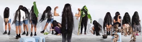 于一蘭 《宛若庭前蕉:母親或野獸》 Like the Banana Tree at the Gate:Ibu or the Beast, 2016 彩色相紙輸出 Giclee print on HahnemühlePhotoRag® paper 61 x 205 cm Edition of 8 plus 1 artist's proof