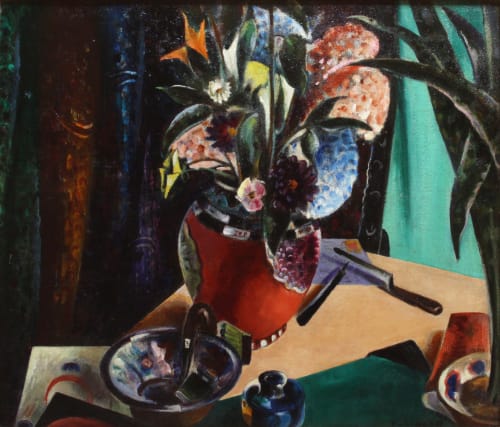 Preston Dickinson, Still Life with Flowers, 1923-4