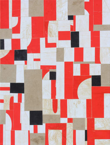 Cecil Touchon PDP891 mixed media on canvas 16 x 12 inches