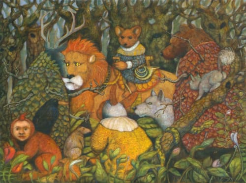 Santiago Perez The message oil on linen 60 x 78 inches