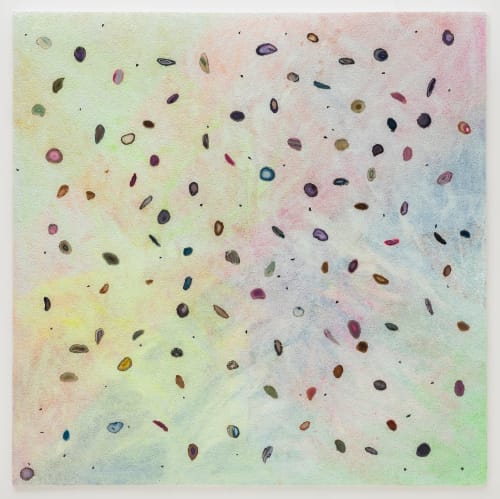 Alteronce Gumby Everything, Everywhere and More, 2022 glass, gemstones and acrylic on panel signed and dated on verso 72 x 72 in 182.9 x 182.9 cm