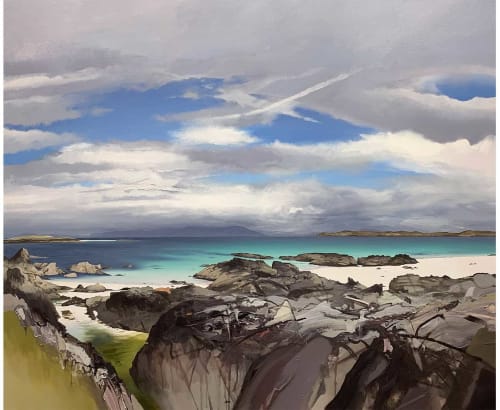 Chris Bushe RSW, A Bright June Morning Across the Sound of Iona