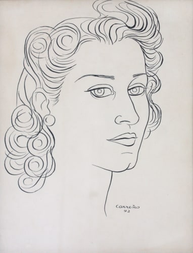 Mario Carreno, Portrait of Lydia de Rivera, 1942