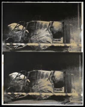 Gavin Turk Transit Disaster 1, 2012 Silkscreen on 410 gsm Somerset Satin Tub Size. Signed and numbered Unique Image Size:153 x 122 cm