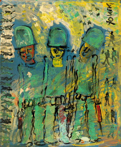 Purvis Young, Untitled (Soldiers), Unknown