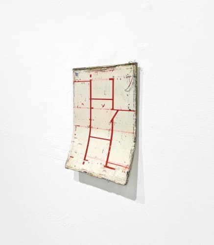 Ben Dallas Too Much Like The Right Thing To Do, 2024 acrylic media, canvas, glue, MDF 11 x 8.5 x 2 in.