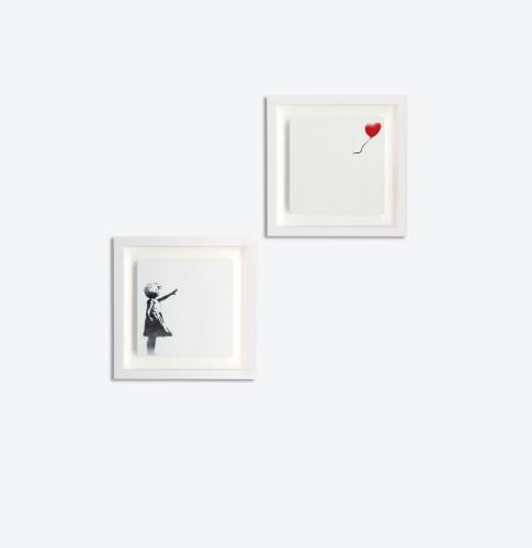 Banksy, Girl and Balloon (Diptych), 2006