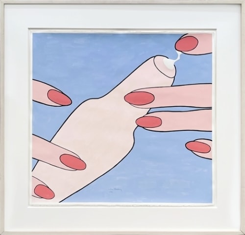John Wesley, Untitled (Hand with Bottle), 1990