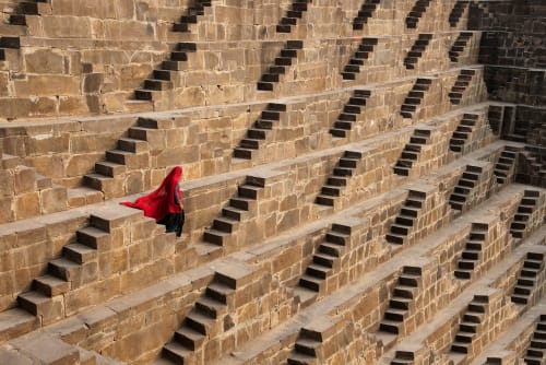 Steve McCurry, Chand Baori Stepwell, Abhaneri, India, 2016