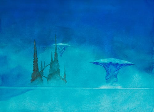 Roger Dean, ARRIVAL AT NIGHT, 2014