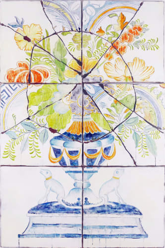 Timo Grimm Pompous Still Life with Supplement, 2021 Oil on canvas 135 x 90 cm