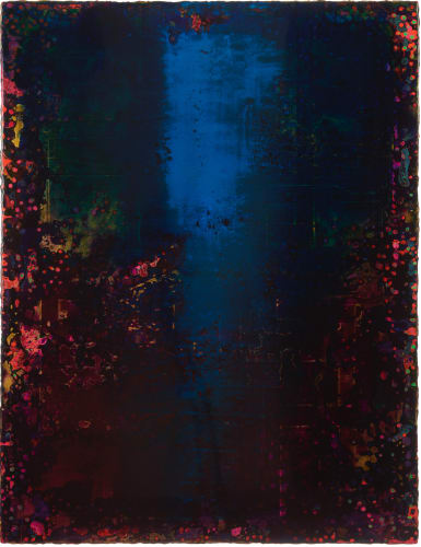 Emmanuel Barcilon Untitled, 2023 Varnish and pigment on wood 130 x 100 cm