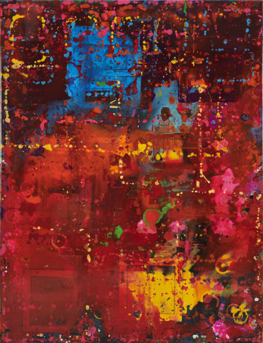 Emmanuel Barcilon Untitled, 2022 Varnish and pigment on wood 200 x 153 cm