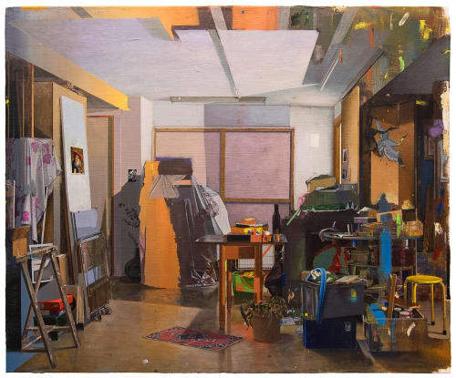 Carlos Sagrera Former Studio, 2022 Acrylic on canvas 100 x 120 cm