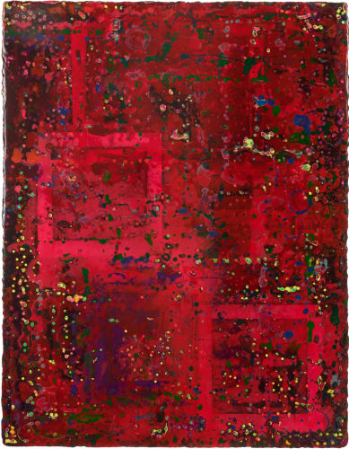 Emmanuel Barcilon Untitled, 2023 Varnish and pigment on wood 130 x 100 cm