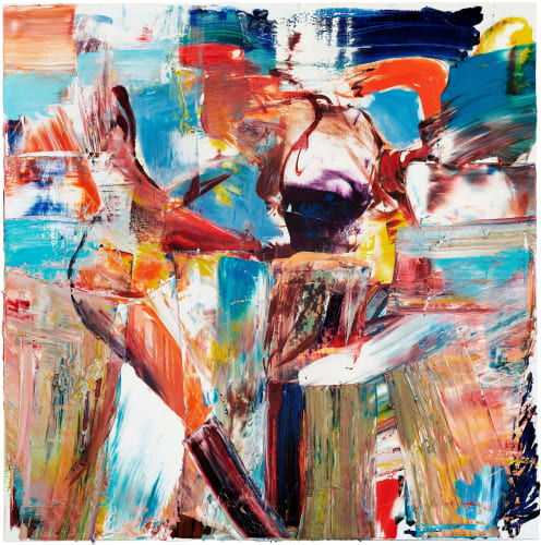 Sebastian Hosu The play II, 2020 Oil on canvas 160 x 160 cm