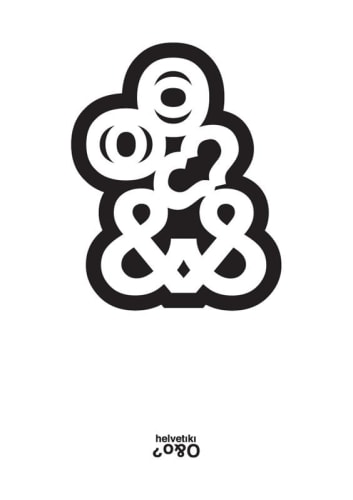 Matthew Moriarty Helvetiki, 2007 Screenprint, edition of 100 70.0 x 50.0 cm