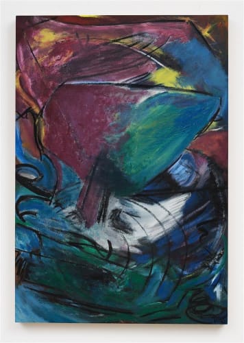 Daniel Kerr Courage Makes You Fly, 2022 Charcoal and acrylic on canvas 91.0 x 63.0 cm