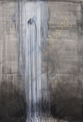 Cruz Jimenez Golden Drops of Dew, 2016 Mixed media on paper 158.0 x 118.0 cm
