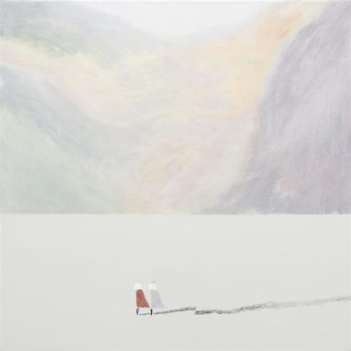 Alan Ibell The Return, 2021 acrylic on canvas 56.0 x 56.0 cm