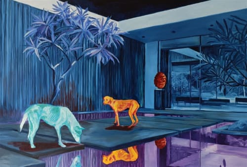 Mike Crawshaw Narcissus and Echo, 2023 Oil on canvas 61.0 x 90.0 cm