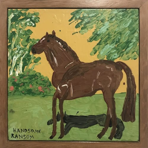 Claudia Kogachi HANDSOME RANSOM, 2020 acrylic on canvas 35.0 x 35.0 cm